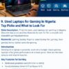 Used Laptops for Gaming in Nigeria: What to Look For